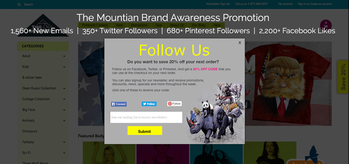 The mountain brand awareness